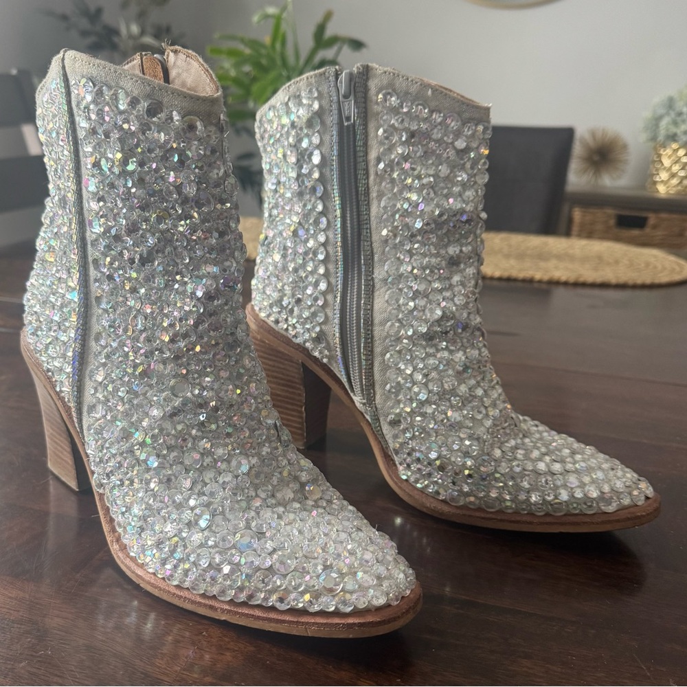 Free People Barclay Backstage Rhinestone Boots - Picture 2 of 8
